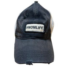 Mom Life Distressed Trucker Hat #momlife Mesh Snapback Paige NWOT